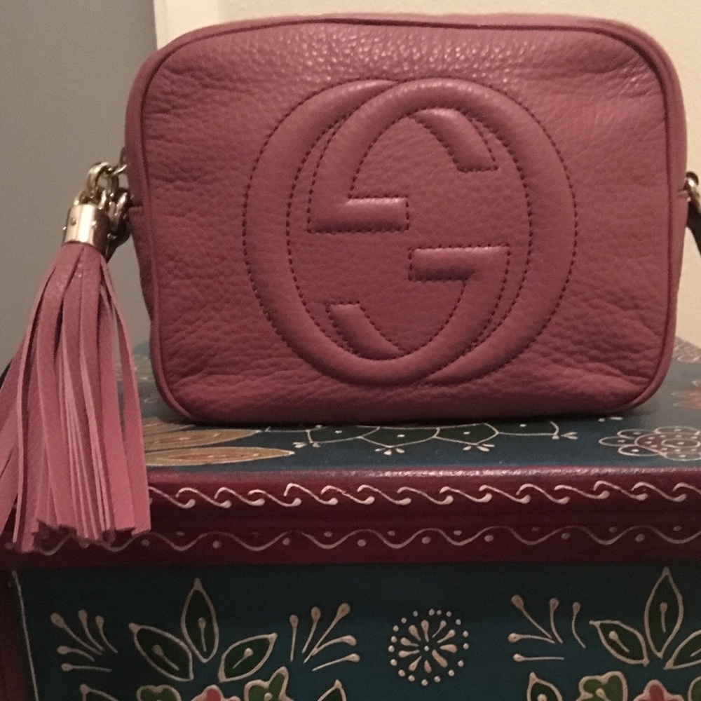 Authentic Gucci Soho Disco in RARE color PEONY
